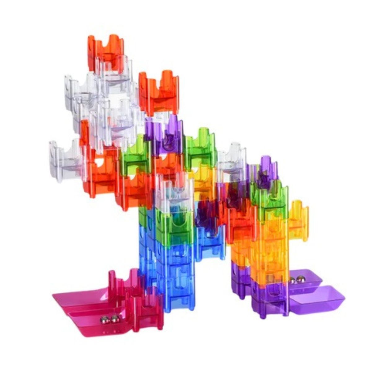 Bloco De Montar Infantil Building Block Ball Run - Steam Toy Bloco De Montar Infantil Building Block Ball Run - Steam Toy